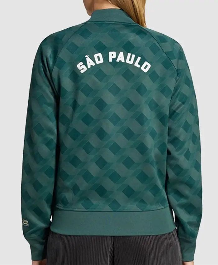 Adidas x Audi Revolut F1 Team Sampa Soul 2026 Green Zip Up Track Jacket Back View
