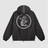 Adidas x Hellstar 2026 Black & Grey Hooded Zip-Up Track Jacket