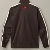 Adidas x Tim Hortons Men’s Tricot Brown Fleece Track Top Jacket On Sale