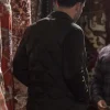Agent Colin Glass TV Series CIA Tom Ellis Green Quilted Jacket Back