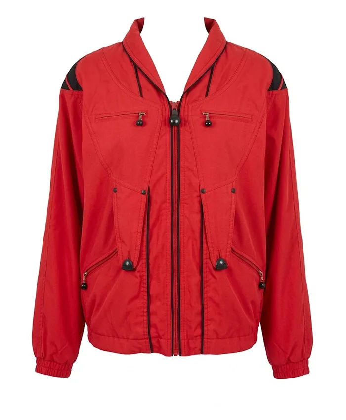 Alexa Penavega Celebrity Weakest Link S02 Red Multiple Pockets Jacket