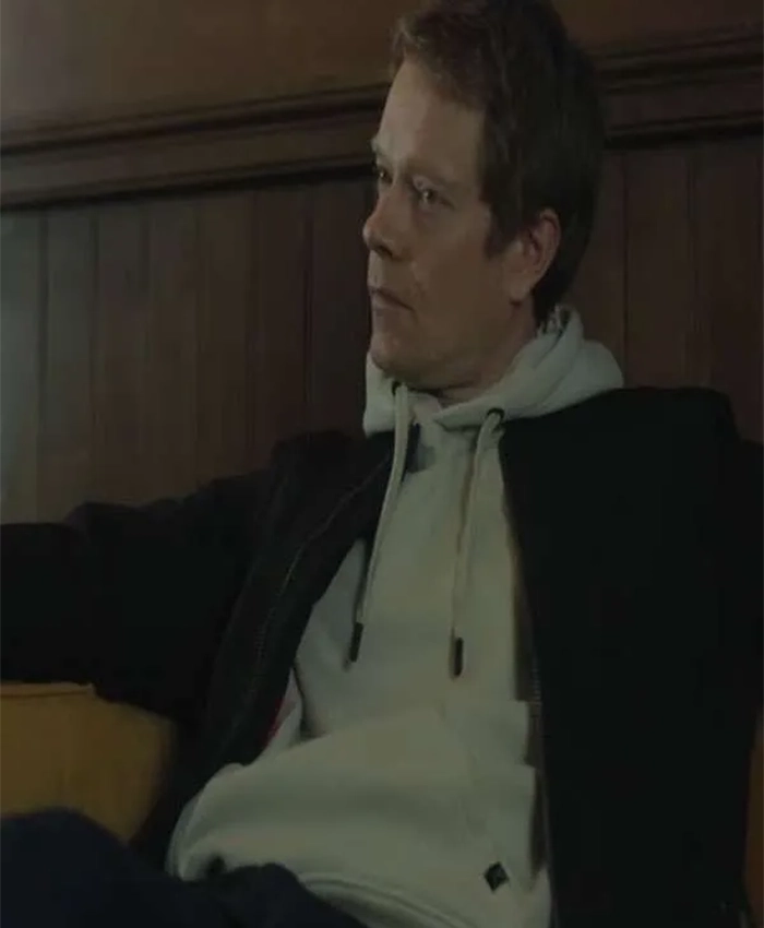 Alfie Allen TV Series The Institute 2026 Nolan Reeves Black Bomber Jacket