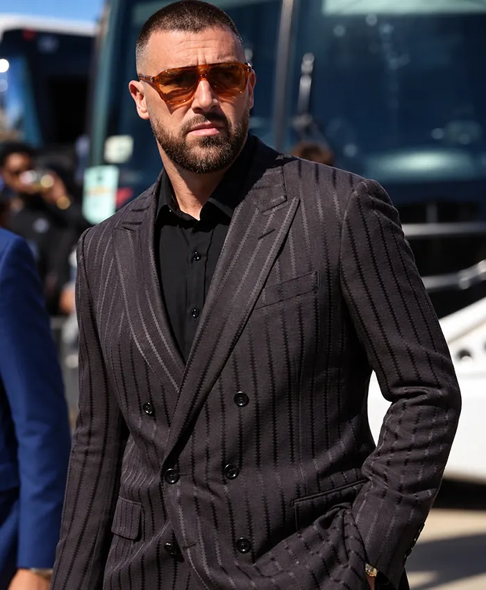 Allegiant Stadium Travis Kelce Black Blazer