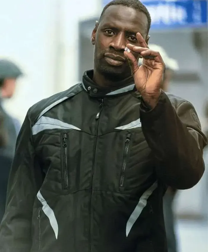 Assane Diop Lupin S04 Black Motorcycle Riding Jacket