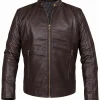 Assassin Movie Havoc 2025 Michelle Waterson Brown Leather Jacket