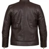 Assassin Movie Havoc 2025 Michelle Waterson Brown Leather Jacket Back