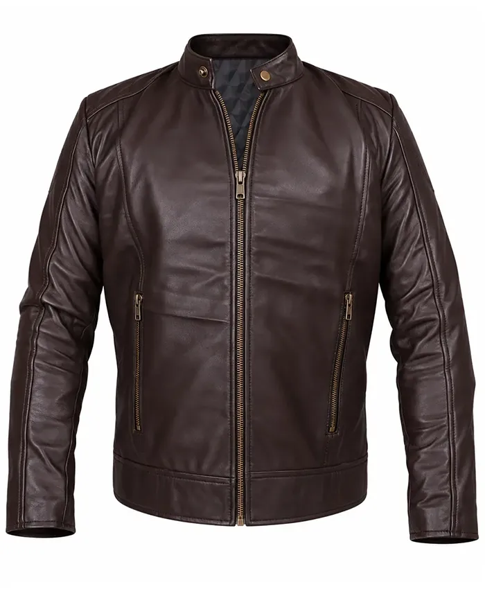 Assassin Movie Havoc 2025 Michelle Waterson Brown Leather Jacket