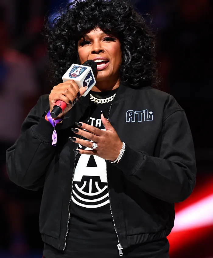 Atlanta VS NY Liberty Syleena Johnson Black Jacket