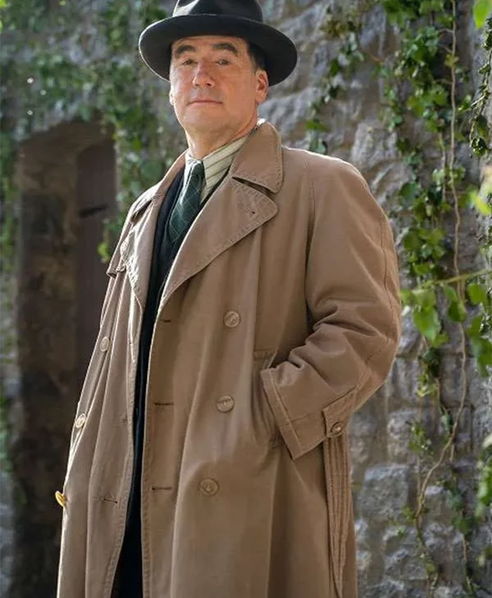 Atticus Pünd TV Series Marble Hall Murders 2026 Tim McMullan Beige Trench Coat
