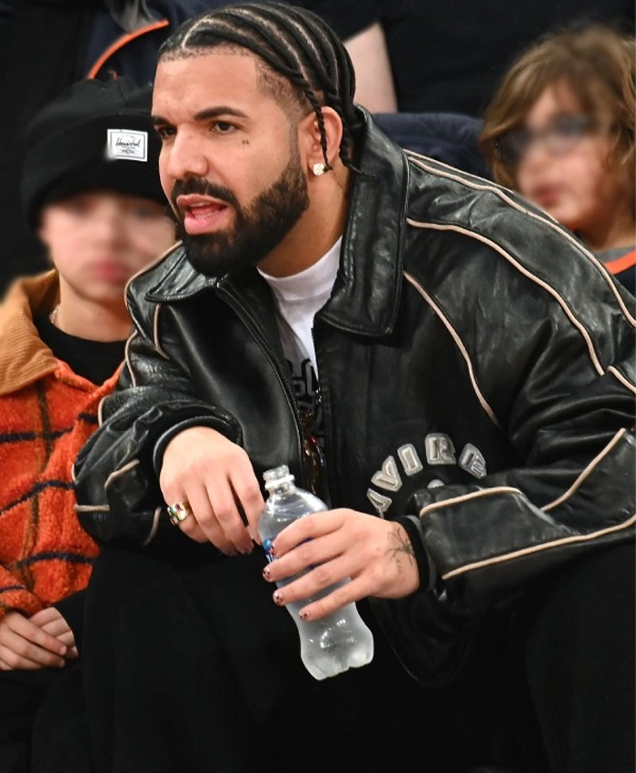 Avirex Drake Knicks Game Leather Jacket