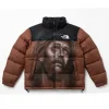 Awake NY x The North Face Nuptse Customized Airbrushed Puffer Jacket Brown