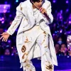 BTS Arirang World Tour Bogota 2026 Kim Seok-jin White Distressed Coat