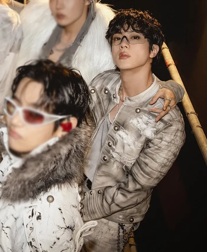 BTS World Tour Arirang Lima Jin Grey Biker Jacket