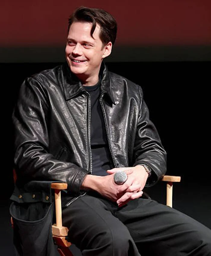 Bill-Skarsgard-Promotional-Event-Black-Jacket