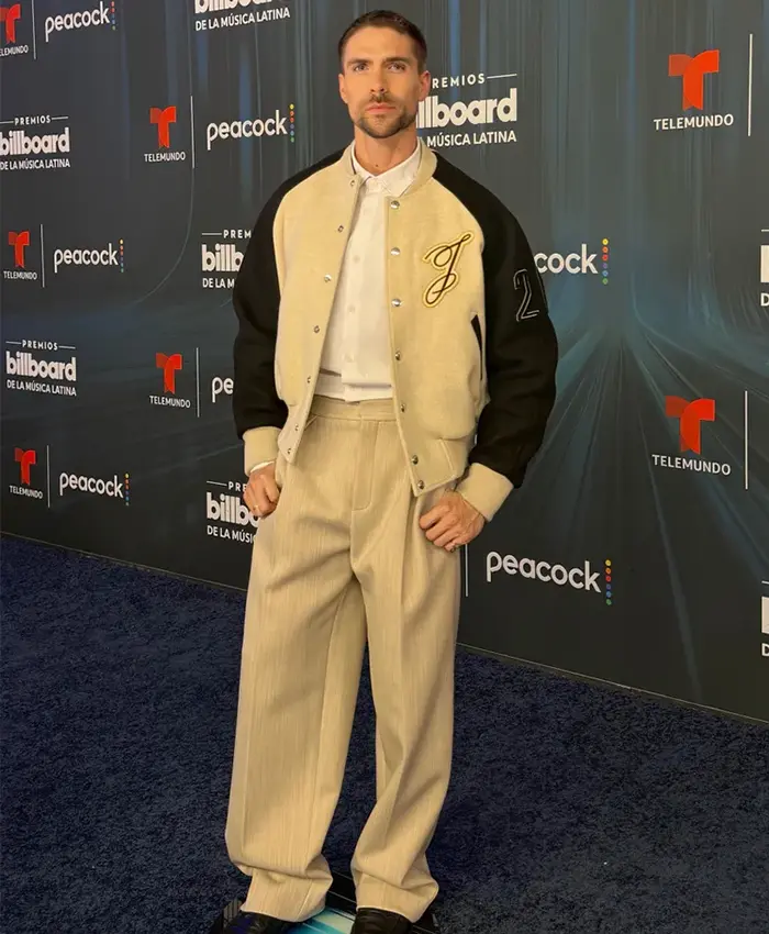 Billboard Latin Music Johann Vera Beige Jacket