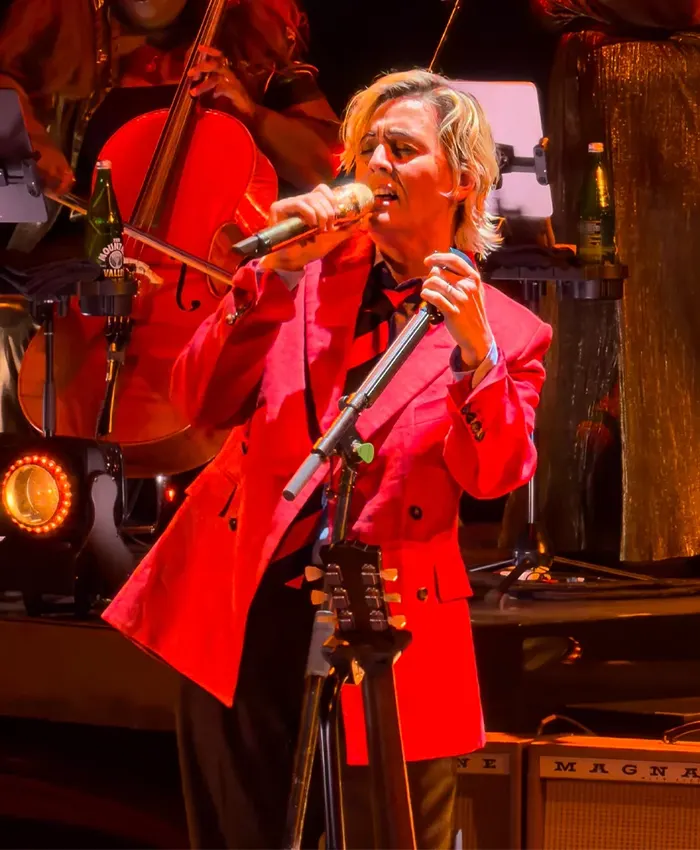 Brandi Carlile Red And Rocks Amphitheatre 2026 Red Blazer On Sale