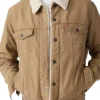 Brecken Merrill TV Series Marshals 2026 Tate Dutton Tan Cotton Sherpa Trim Jacket