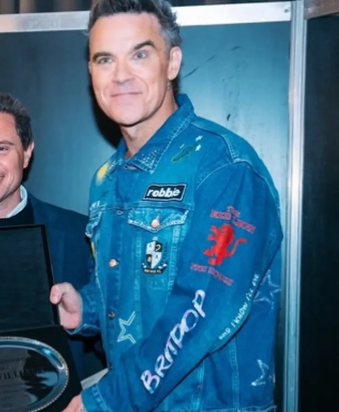 Buenos Aires Honorary Guest Robbie Williams Let Be Love Your Energy Blue Jacket