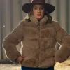 Hannah Brooks Guarding Stars 2026 Brown Fur Jacket