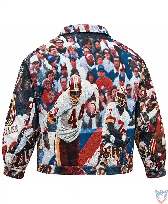 Buy John Bates Classic Redskins Jacket Created by His Wife Kegan Back