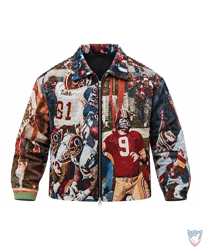 Buy John Bates Classic Redskins Jacket Created by His Wife Kegan Front