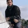 Buy Kit Harington for Kith Winter 2026 Campaign Black Leather Cowboy-Style Fringe Jacket