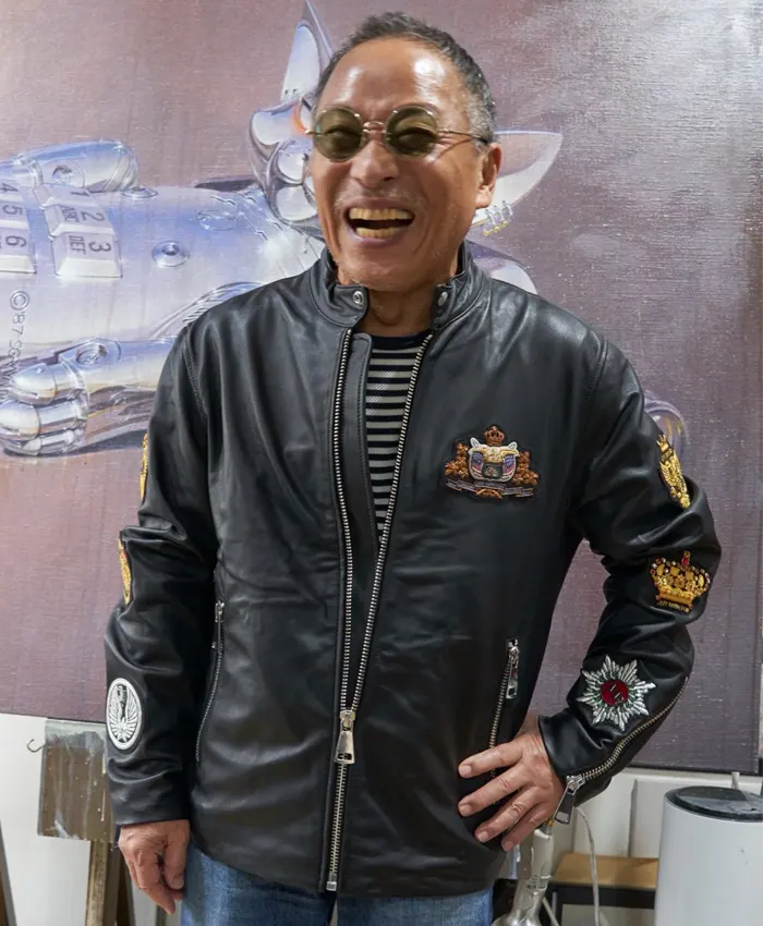 Buy Now Hajime Sorayama Jeff Hamilton Black Leather Bomber Jacket For Sale