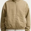 Caitlin Clark ESPN's College GameDay Basketball Beige Cotton Jacket Front View