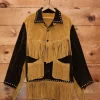 CeeDee Lamb Bode Studded Appalachian Brown Suede Fringed Jacket Front