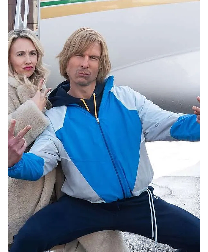 Chad Powers S02 Russ Holliday Blue & White Track Jacket