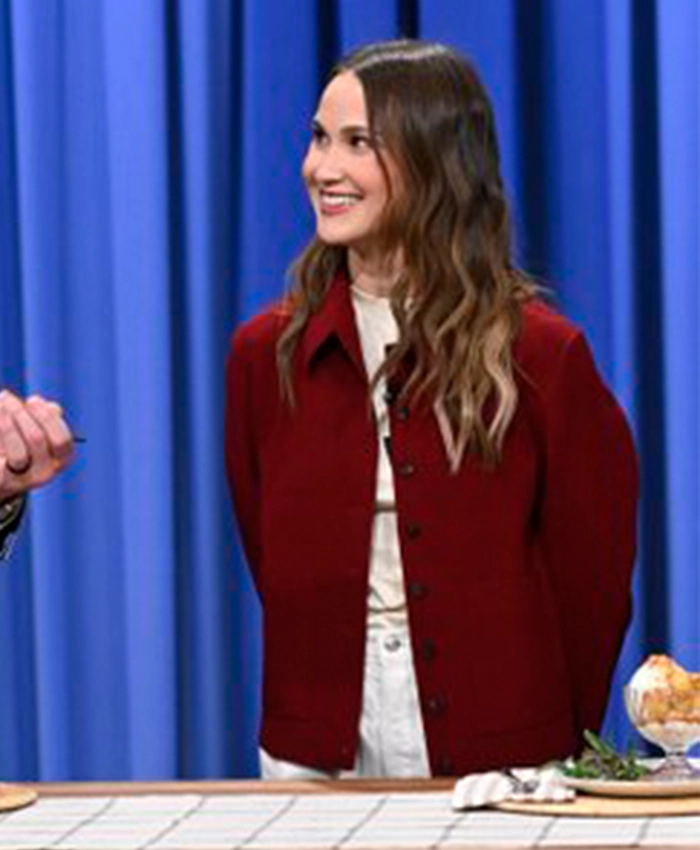 Chef Meredith Hayden The Tonight Show Starring Jimmy Fallon 2026 Maroon Jacket
