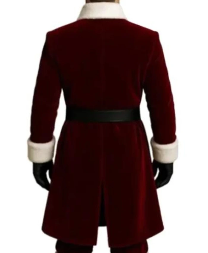 Christmas 2026 Men’s Santa Claus Red Velvet Coat On Sale