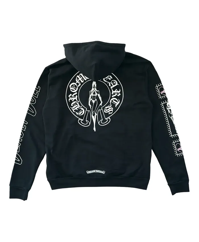 Chrome Hearts Deadly Doll Black Zip-up Hooded Jacket On Sale