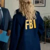 Clare Hollingsworth TV Series Line of Fire 2026 Kat Cunning Blue FBI Coat Back
