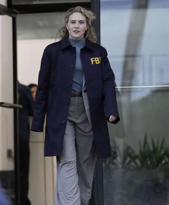 Clare Hollingsworth TV Series Line of Fire 2026 Kat Cunning Blue FBI Coat