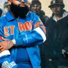 Close-view-of-NBA-Detroit-Pistons-Big-Sean-x-Pelle-Pelle-Sada-Baby-Blue-Leather-Bomber-Jacket