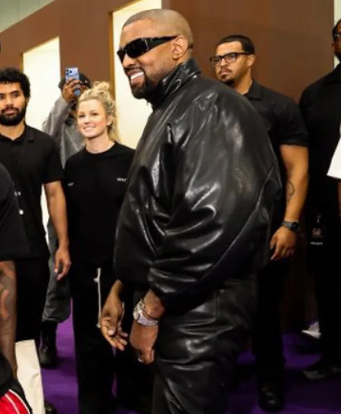 ComplexCon 2026 Kanye West Black Leather Padded Jacket On Sale