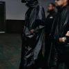 ComplexCon 2026 Playboi Carti Black Leather Hooded Raincoat Side