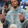 Cornell Young IV WNBA Season 30 Atlanta 2026 Blue Denim Zip-up Jacket