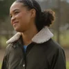 Crew Girl S01 Madison Hayden Shearling Collar Jacket