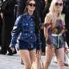 Daniela Avanzini Paris Fashion Week 2026 Blue Leather Jacket Shop now