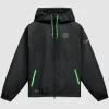 Dante Moore Oregon Ducks 2026 Nike Black Full-Zip Windrunner Jacket Front