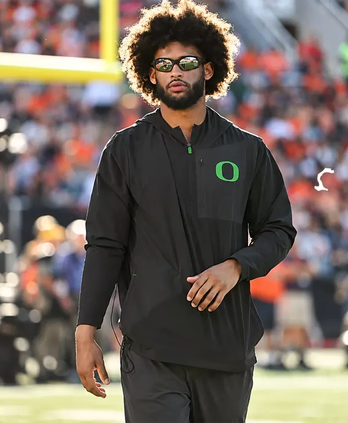 Dante Moore Oregon Ducks Black Jacket