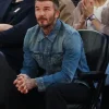 David Beckham NBA China Games 2026 Blue Denim Jacket On Sale Front View