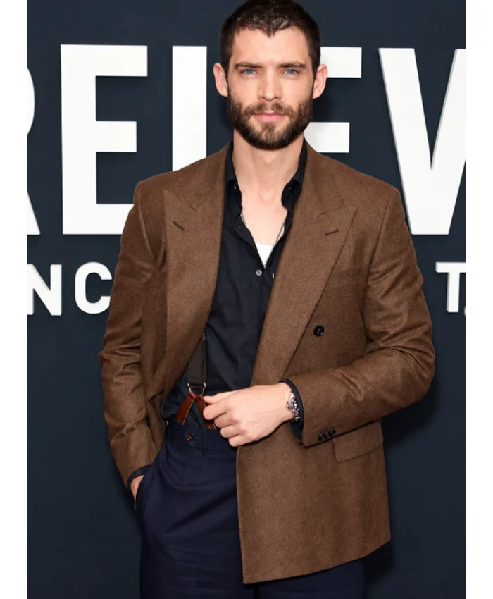 David Corenswet Movie Mr. Irrelevant New York Screening 2026 Brown Blazer Front