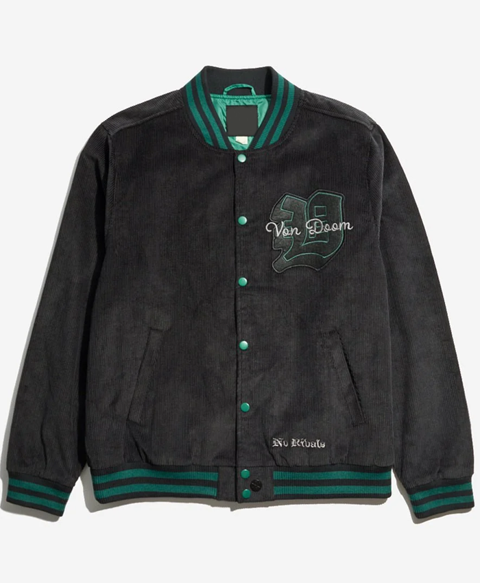 Doctor Doom Corduroy Varsity Jacket