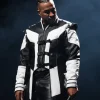 Don Omar The Last King World Tour Concert 2026 White and Black Leather Coat