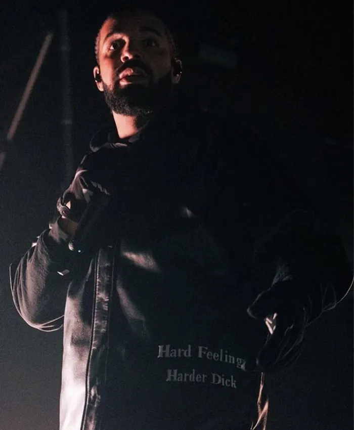 Drake Hard Feelings Harder Dick Black Jacket