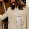 Ella Bright The Today Show 2026 Beige Cotton Blazer On Sale