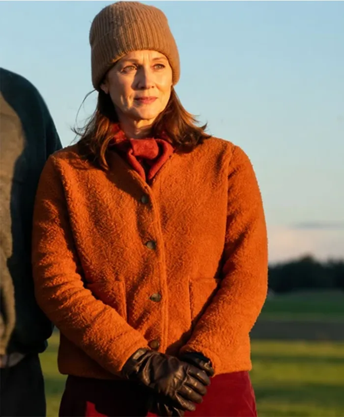 Emma Onwards and Sideways Orange Jacket